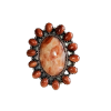 Sunstone and Red Onyx Ring 925 Sterling Silver Ring-157