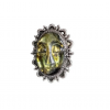 Labradorite Carved Face Ring 925 Sterling Silver Ring-200