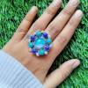 Aurora Opal Ring 925 Sterling Silver MJ_SKU_218