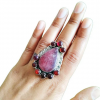 Strawberry Quartz 925 Sterling Silver Ring RING-87