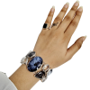 Dendritic Agate/Black Rutile Bracelet B-DDA-45