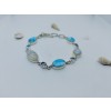 Larimar/Moonstone/Blue Topaz Bracelet B-LAR-5