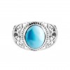 Larimar Ring (CST-RING-18) CST-RING-18