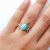 Larimar Ring (CST-RING-LR-24) CST-RING-LR-24