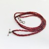 2  Line Strand Garnet Beads Necklace BDS-N-002-1