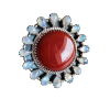 Red Onyx Ring 925 Sterling Silver Ring-71