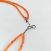 2  Line Strand Orange coral Beads Necklace BDS-N-002-6