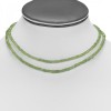 2   Line Strand Peridot Beads Necklace BDS-N-002-4