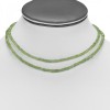 2   Line Strand Peridot Beads Necklace BDS-N-002-4