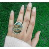 Hony Dendritic Opal Ring (RING-1327) RING-1327