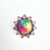 Rainbow Quartz,Amethyst Ring RING-759