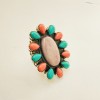  Kunzite,Turquoise Ring Ring-782