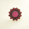 Pink Druzy,Pink jade RIng RING-789