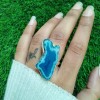 Agate(Blue) Ring RING-922