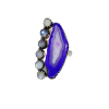 Purple Agate, Moonstone Ring Ring-283
