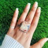 Natural Crazy Lace Agate Ring Ring-294