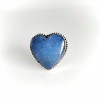 Angelite Heart Gemstone Ring Ring-335