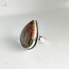 925 Sterling Silver Unakite Gemstone Ring Ring-353