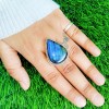 Stunning Blue Labradorite Ring  RING-367