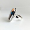 Orange Purple Copper Turquoise Ring Ring-383