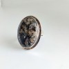 Psilomelane Dendrite Gemstone Ring Ring-397