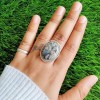 Psilomelane Dendrite Gemstone Ring Ring-397