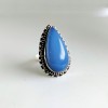 Natural Blue Chalcedony Ring RING-402