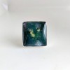 Square Shape Moss Agate Stone Ring Ring-405