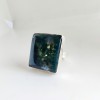 Square Shape Moss Agate Stone Ring Ring-405
