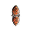 Orange Copper Turquoise Ring Ring-64