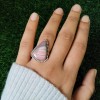 Rhodochrosite Pear Ring RING-663