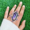 Labradorite,Amethyst Ring Ring-713