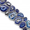 Agate (Blue) Bracelet B-ABU-43
