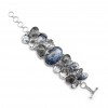 Dendritic Agate/Black Rutile Bracelet B-DDA-45