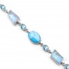 Larimar/Moonstone/Blue Topaz Bracelet B-LAR-9
