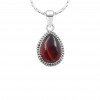 Red Tiger eye Pear Pendant PT-TEYE-34