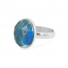 925 Sterling Silver Ring Aurora Opal RING-185