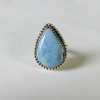 Pear Shape Blue opal Ring RING-604