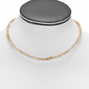 925 sterling silver bead with toggle 1 Line Strand Citrine Beads Necklace
