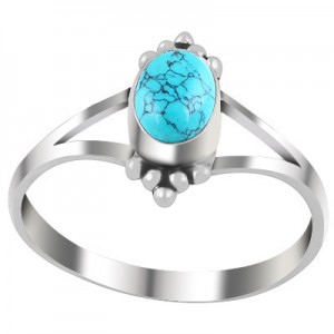 925 Sterling silver Ring with semi precious stones CST-RING-118