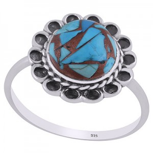925 Sterling silver Ring with semi precious stones CST-RING-193