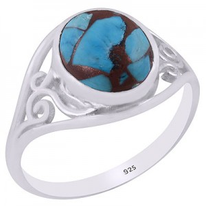 925 Sterling silver Ring with semi precious stones CST-RING-213