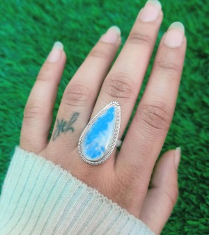925 Sterling silver Moonstone Ring (Ring-1269)