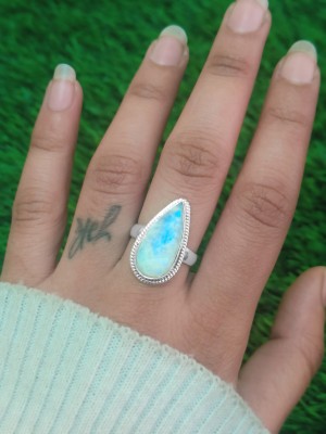 925 Sterling silver Moonstone Ring (Ring-1280)