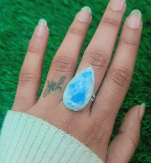 925 Sterling silver Moonstone Ring (Ring-1289)