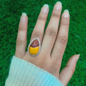 925 Sterling silver Dendritic Opal Ring (Ring-1328)