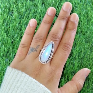 925 Sterling silver Moonstone Ring (Ring-477)