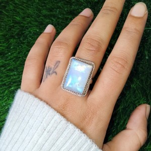 925 silver jewelry Moonstone Ring