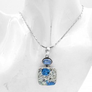 K2 jasper & Topaz Pendant 