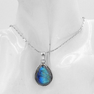 Labradorite Pear Pendant